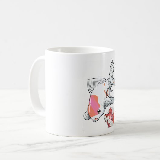 two gold fish Mug Kaffeetasse (Vorderseite Links)