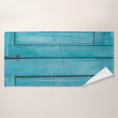 Two gray wooden doors badehandtuch (Badehandtuch)
