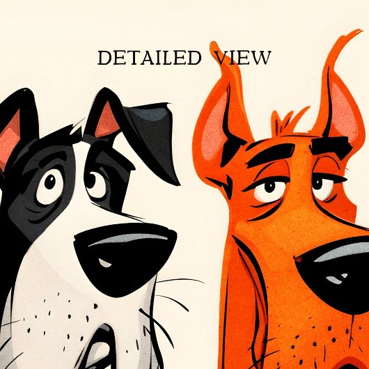 Two Great Danes Wall Art Poster Print