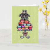 Two Grooms on Cupcakes Karte (Gelbe Blume)