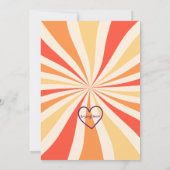 TWO Groovy, 70s style 2nd Birthday Einladung (Rückseite)