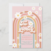Two Groovy Boho Daisy Rainbow 2. Party
