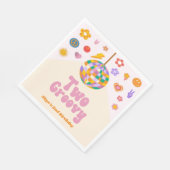 Two Groovy Disco Ball 2nd Birthday Party Serviette (Ecke)
