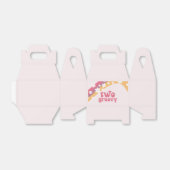 Two Groovy Hippie Daisy boho Rainbow Favor Box Geschenkschachtel (Ungefaltet)