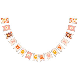 Two Groovy Second Birthday Foto Banner