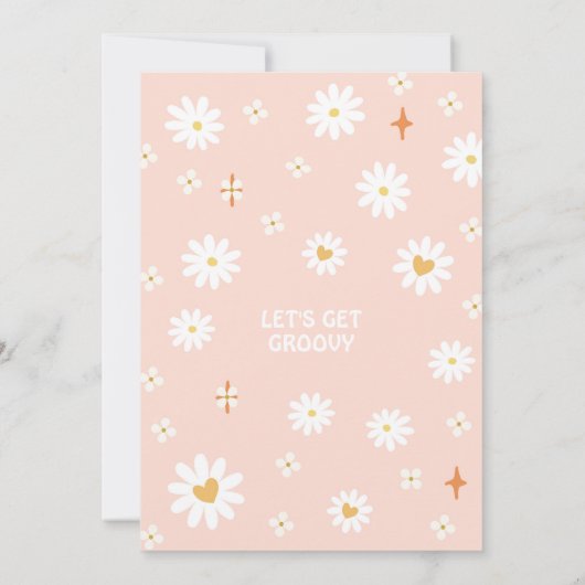 TWO Groovy Van 2. Pastel Groovy Birthday Einladung (Rückseite)