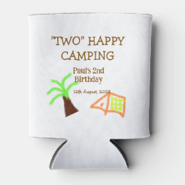 Two happy camping 2nd birthday tree camp kids dosenkühler
