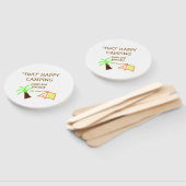 Two happy camping 2nd birthday tree camp kids fächer (Non-assembled)