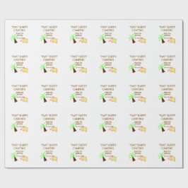 Two happy camping 2nd birthday tree camp kids geschenkpapier