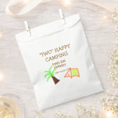 Two happy camping 2nd birthday tree camp kids geschenktütchen (Ausgeschnitten)