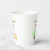 Two happy camping 2nd birthday tree camp kids pappbecher (Links)