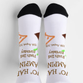 Two happy camping 2nd birthday tree camp kids socken (Oben)