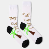 Two happy camping 2nd birthday tree camp kids socken (Rechts)