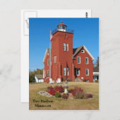 Two Harbors Lighthouse.jpg Postkarte (Vorne/Hinten)