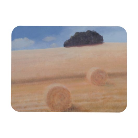 Two Hay Bales 2012 Magnet (Horizontal)
