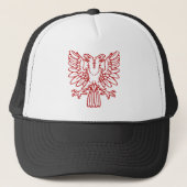 Two Headed Eagle - Ruby Red Truckerkappe (Vorderseite)