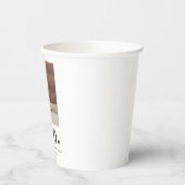 Two Heart Square Foto 2. Geburtstag Begrüßungszeic Pappbecher (Links)