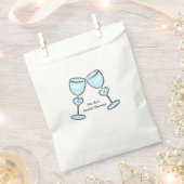 Two Heart Wine Glasses Brautparty Günstige Leckere Geschenktütchen (Ausgeschnitten)