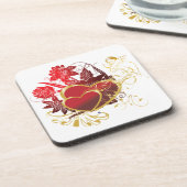 Two Hearts Bouquet Untersetzer (Linke Seite)