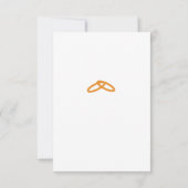 Two Hearts Burgundy Catholic Wedding  RSVP Karte (Rückseite)