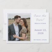 Two Hearts Catholic Flat Save The Date Card (Vorderseite)