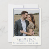 Two Hearts Catholic Flat Save The Date Card (Vorderseite)