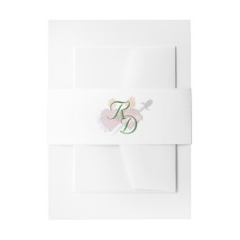 Two Hearts Catholic Wedding Invitation Belly Band