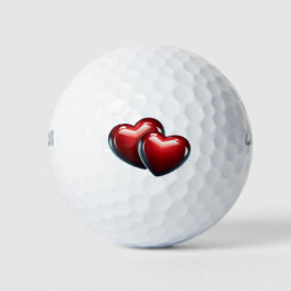 Two Hearts Golf Balls Golfball