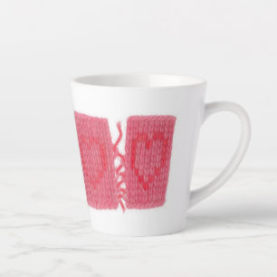 TWO HEARTS KNIT Latte Tasse