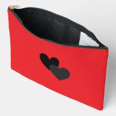 Two Hearts Large Zubehörtasche (Offen)