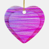 Two Hearts on a Valentines Day Tree Keramik Ornament (Hinten)