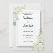 Two Hearts, One Love Einladung (Vorderseite)