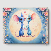 Two Hearts, One Love – Wedding Mice. Gästebuch (Rückseite)