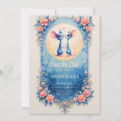 Two Hearts, One Love – Wedding Mice. Save The Date (Vorderseite)