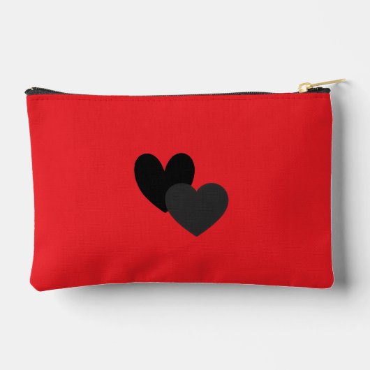 Two Hearts Small Zubehörtasche (Rückseite)