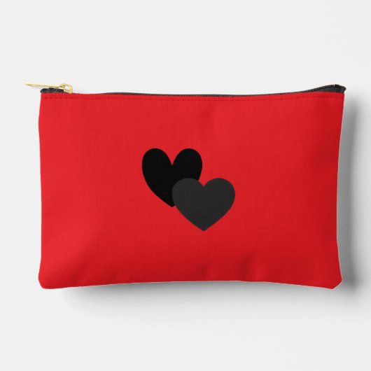 Two Hearts Small Zubehörtasche (Vorderseite)