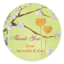 Two Hearts Spring Green Wedding Vielen Dank