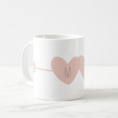 Two Hearts Tasse (weiß) (Vorderseite Links)