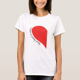 Two Hearts Together - Coupels Design T-Shirt