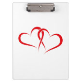 Two Hearts Together partner design Klemmbrett (Vorderseite)