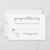 Two Hearts UAWG (Version 2) RSVP Karte (Rückseite)