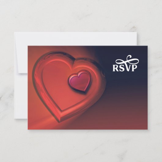 Two Hearts UAWG (Version 3) RSVP Karte (Vorderseite)