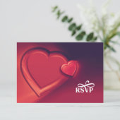 Two Hearts UAWG (Version 4) RSVP Karte (Stehend Vorderseite)