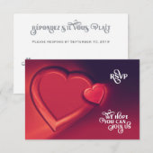 Two Hearts UAWG (Version 6) RSVP Karte (Vorne/Hinten)