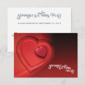 Two Hearts UAWG (Version 7) RSVP Karte (Vorne/Hinten)