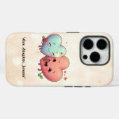 "Two Hearts United" Case-Mate iPhone Hülle (Rückseite (Horizontal))
