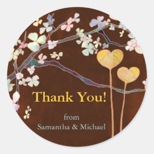 Two Hearts Wedding Vielen Dank Sticker