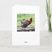 Two Hens Happy Birthday Spaß Card Karte (Rückseite)