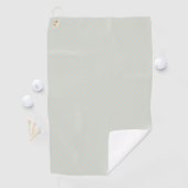 Two images of a light gray textured towel golfhandtuch (Insitu)