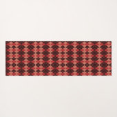 Two images of a red and black plaid rectangular  yogamatte (Rückseite (Horizontal))